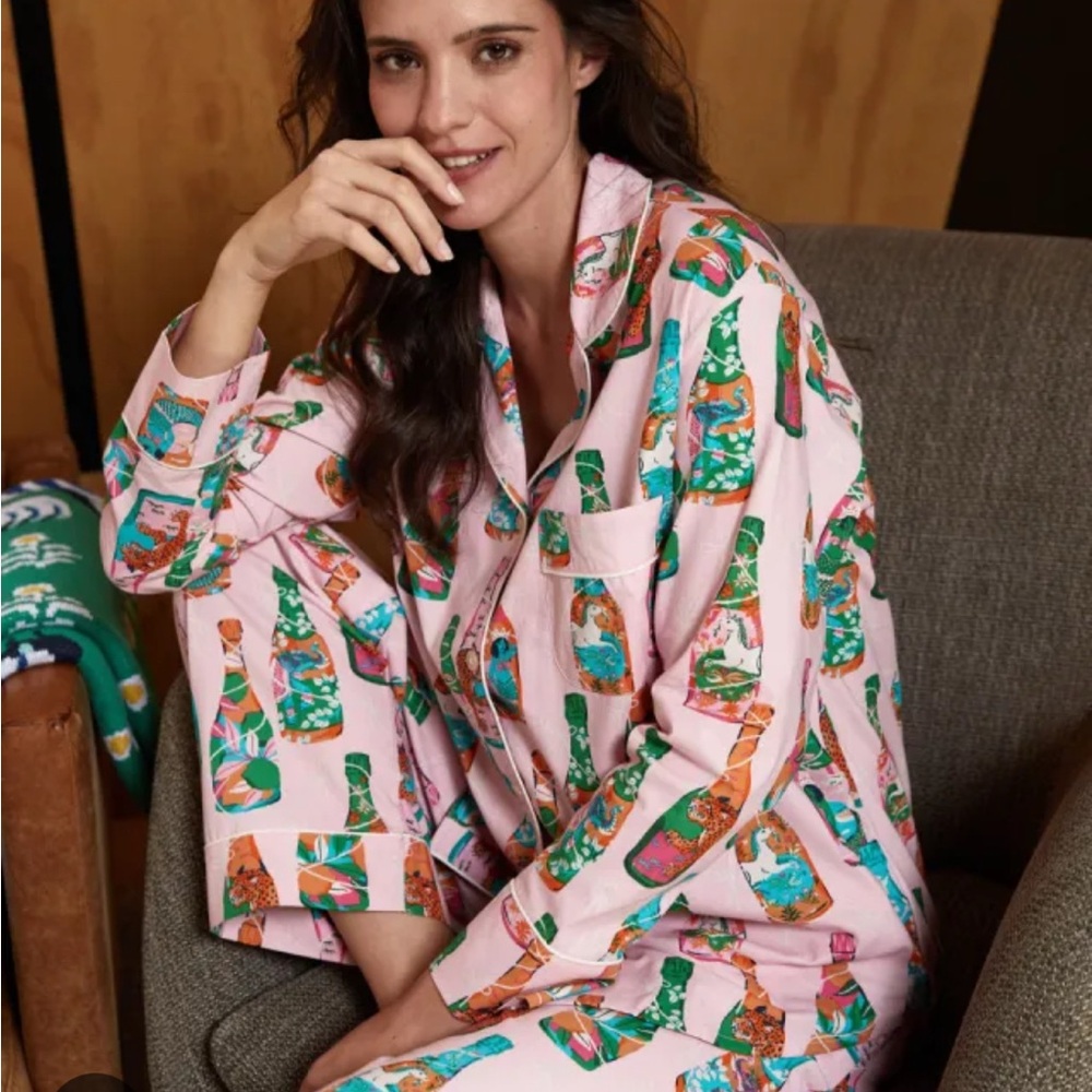 NEW WITH TAGS Printfresh Pop The Bubbly Long Sleeve and Long Pant PJ Set